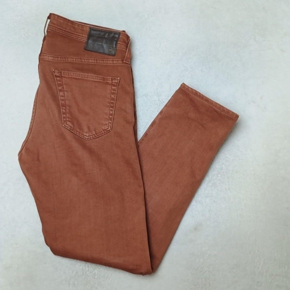 AG Adriano Goldschmied Jeans Mens 32x31 Brown Tellis Modern Slim Tapered School